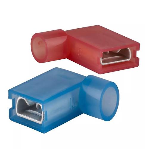TFDEB - 1861 0.5-1.5mm2 Tam İzoleli Polyamid Bayrak Tip Terminal Kablo Ucu Kırmızı 100 Adet