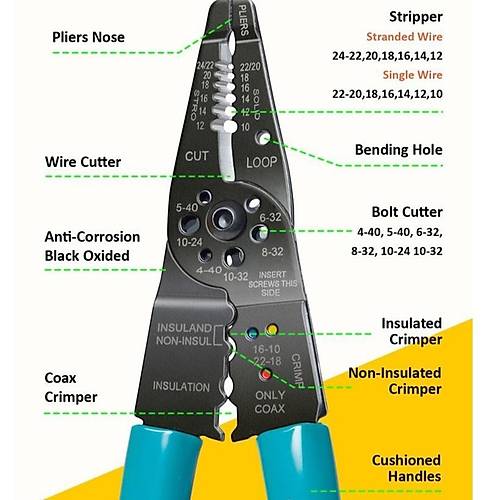 Proskit CP-412G Proskit Tel Sıyırıcı/Sıkma Pensesi