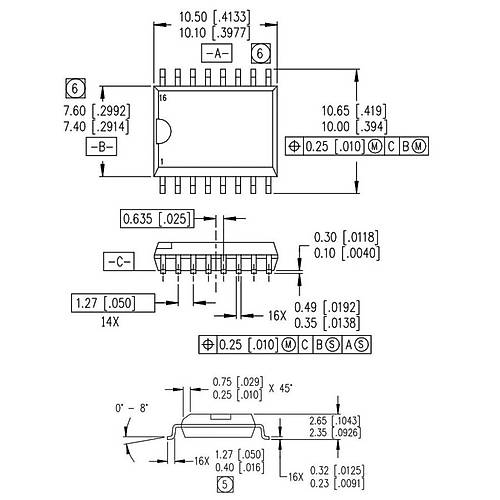 IR2110 Smd Mosfet Sürücü Entegresi Soic-16W