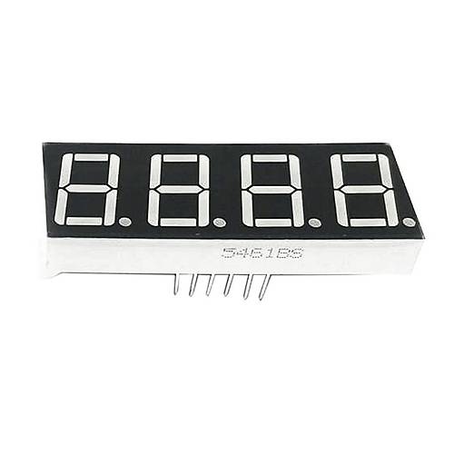 14mm 4'lü Ortak Anot Display - Kırmızı