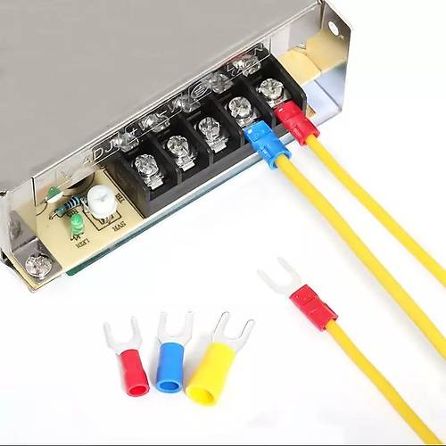 TRM TCU - 6002 1.5-2.5mm² Kesit d2: 6.5mm İzoleli Çatal Tip Kablo Ucu (200 Adet)