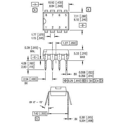 IR2108 Mosfet Sürücü Entegresi Dip-8