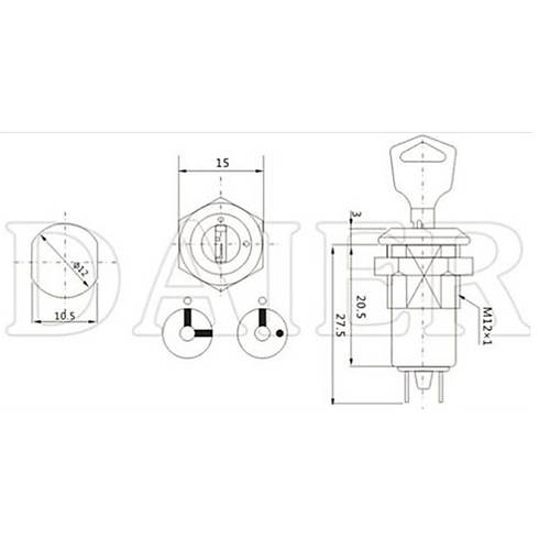 IC-195 Anahtarlı Switch 0-1 Yeni KS-01-101C