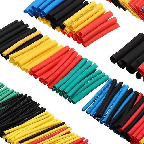 Isı İle Daralan Shrink Boru Makaron Kablo Yalıtım Set 328 Parça