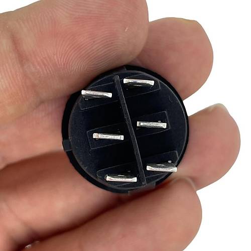 IC-133-6 Yuvarlak Tekne Tipi Anahtar ON-OFF 6P