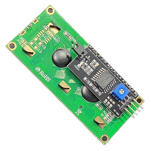 2x16 LCD - LCD1602 Yeşil Ekran + IIC/I2C Arayüz Modülü