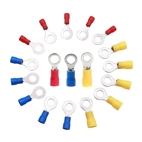 TRM TYU - 406 4.0-6.0mm² d2:4.3mm Kesit İzoleli Yuvarlak Kablo Ucu (75 Adet)