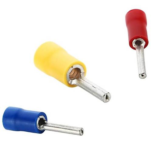 TMK-101 0.5-1.5mm2 İğne Tip İzoleli Kablo Ucu Kırmızı 200 Adet