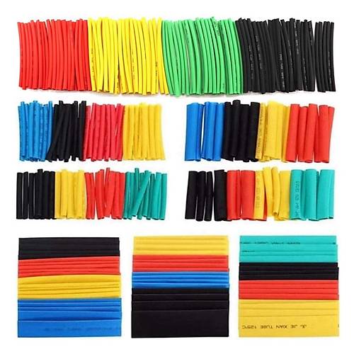 Isı İle Daralan Shrink Boru Makaron Kablo Yalıtım Set 328 Parça