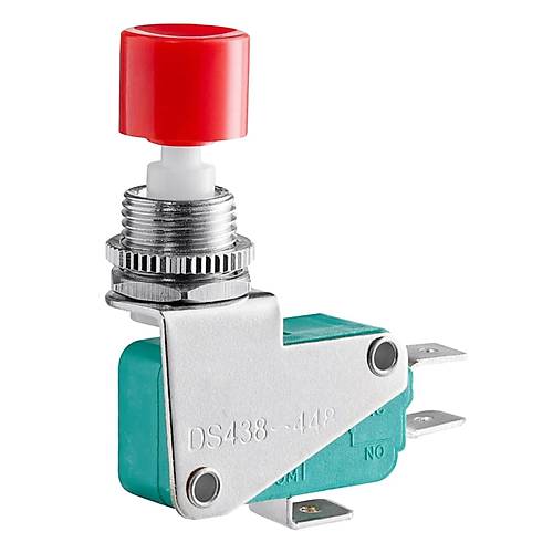 IC-176E Micro Switch Kırmızı Butonlu Ø12mm