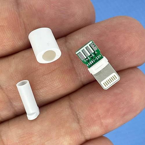 IC-266B-2 Erkek iphone Lightning Şarj Soketi Kablo Tipi Konnektör Seti