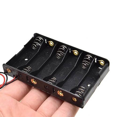IC-234B AA Pil Yuvası 6'lı Yan Yana