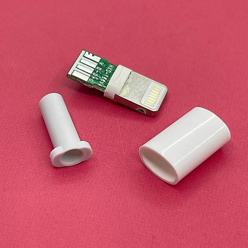 IC-266B-2 Erkek iphone Lightning Şarj Soketi Kablo Tipi Konnektör Seti