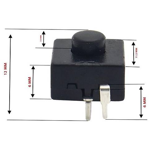 IC-192B-2 Çıt Çıt Anahtar 12X12mm El Feneri Anahtarı