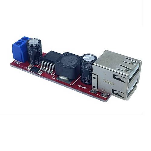 LM2596 Dual 5V-3A Çift USB Çıkışlı Voltaj Düşürücü Regülatör