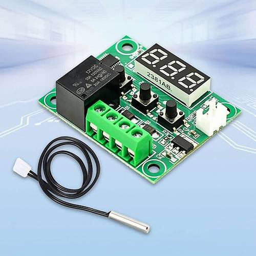 W1209 Röle Çıkışlı Dijital Termostat Kuluçka Akvaryum Sıcaklık Kontrol Kartı
