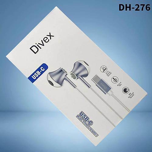 Divex Type-C (USB-C) Stereo Kulakiçi Kulaklık Beyaz DH-276