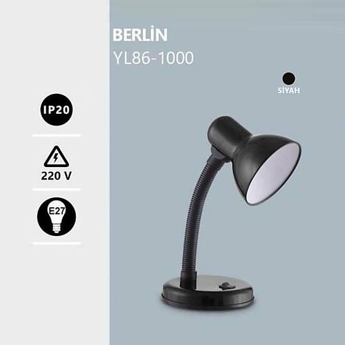 Noas E27 Duy Sarı Masa Lambası Berlin