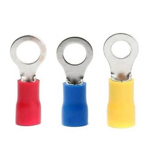 TRM TYU - 406 4.0-6.0mm² d2:4.3mm Kesit İzoleli Yuvarlak Kablo Ucu (75 Adet)