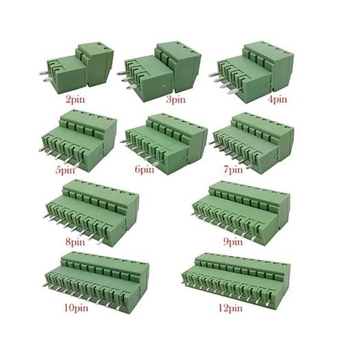 10 Pin 3.81mm Geçmeli 90C Takım Klemens
