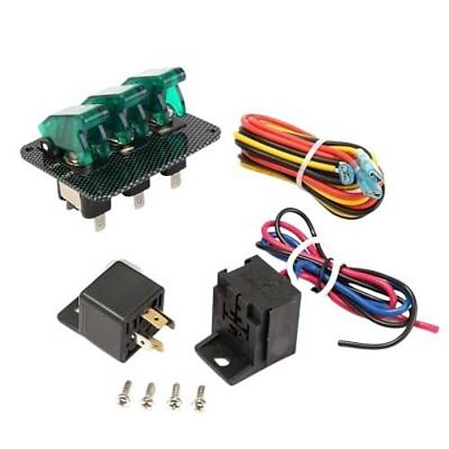 3'l ON-OFF Toggle Switch Panel - Yeil