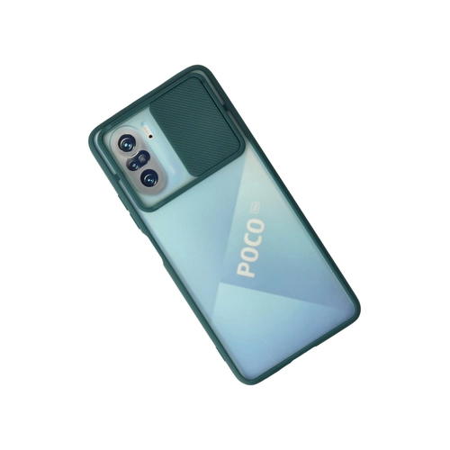 Newface Xiaomi Poco F3 Klf Palm Buzlu Kamera Srgl Silikon - Yeil
