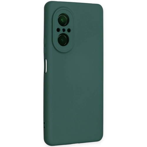 Newface Huawei Nova 9 SE Klf Nano ii Kadife Silikon - Koyu Yeil