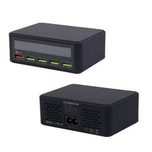 QC3.0 oklu USB arj Modl - Dijital Ekranl