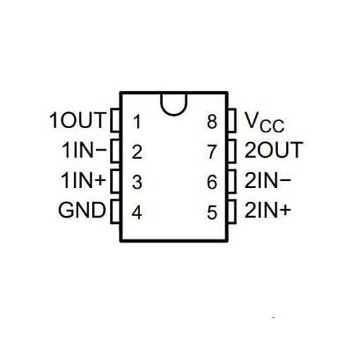 LM393 SOIC-8 SMD Komparatr Entegresi