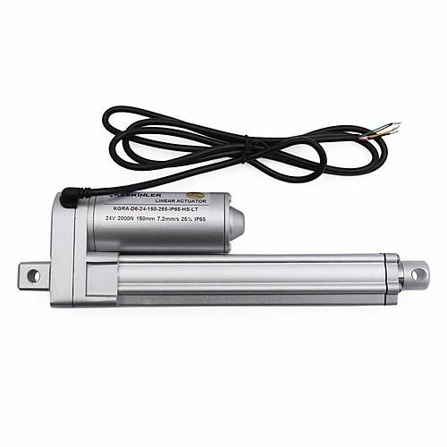 KGRA 24V 150MM 2000N IP65 Hall Sensrl Lineer Motor