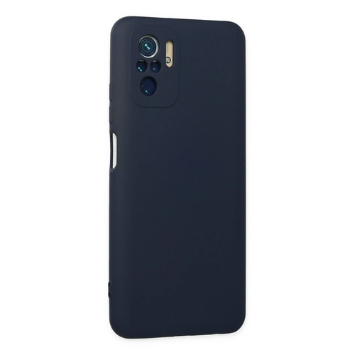 Newface Xiaomi Redmi Note 10 Klf Nano ii Kadife Silikon - Lacivert