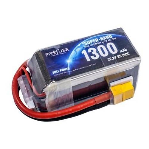 22,2V 6S 1300mAh 100C Lipo Batarya