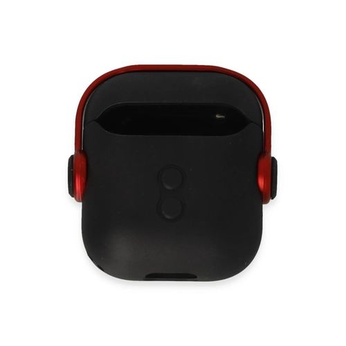 Newface Airpods 2 (2.nesil) Cool Klf - Siyah-Krmz