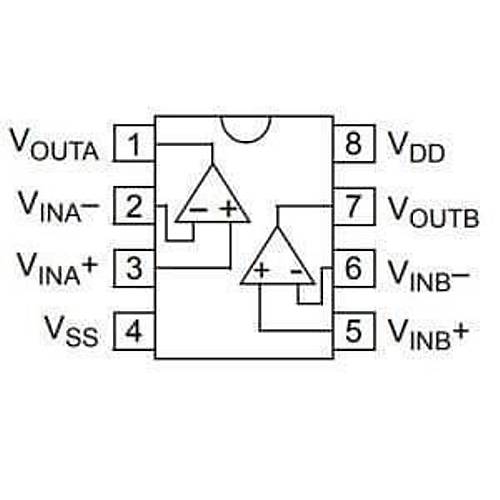 MCP6002T-I/SN SOIC-8 Smd OpAmp Entegresi