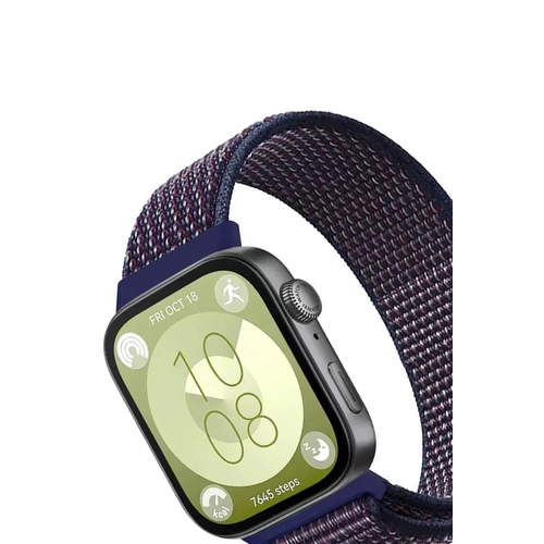 Newface Huawei Fit 4 Hasrl Crtcrtl Kordon - Mavi-Beyaz