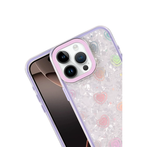 Newface Apple iPhone 11 Lumi Desenli Kapak - Mor