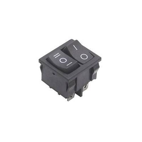 KCD2-502 kili ON-OFF-ON Switch 5 Pin - Siyah