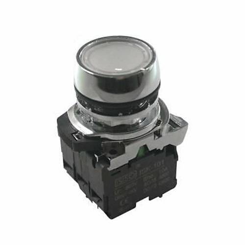 ISM-BW31M5 220V Ikl Yayl Metal Buton - Beyaz