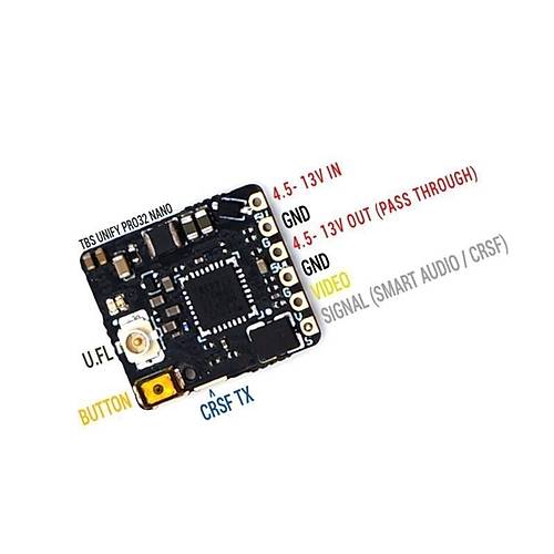 TBS UNIFY PRO32 NANO 5G8 V1.1 - 500mW Video Verici Race VTX