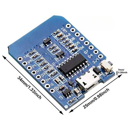 WeMos D1 Mini - ESP8266 Tabanl Arduino Kart ESP-12F