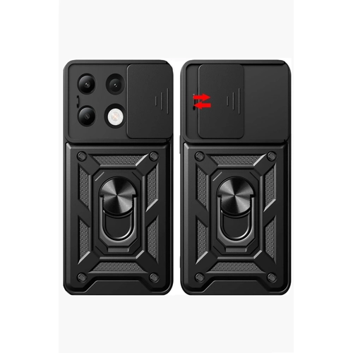 Newface Xiaomi Redmi Note 13 4G Klf Pars Lens Yzkl Silikon - Siyah