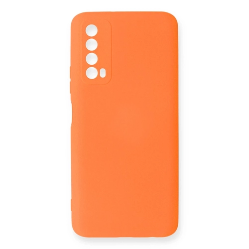 Newface Huawei P Smart 2021 Klf Nano ii Kadife Silikon - Turuncu