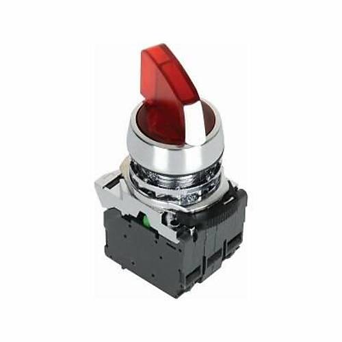 ISM-BK124M5 220V Metal Ikl Mandal Buton - Krmz