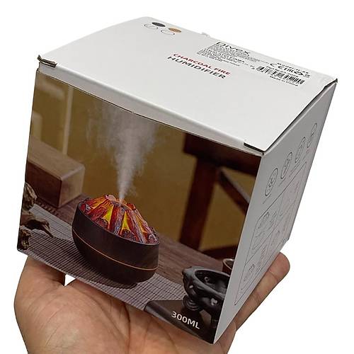 Divex Kmr Atei Grnml Hava NemlendiriciCharcoal Fire HumidifierSiyah H-55