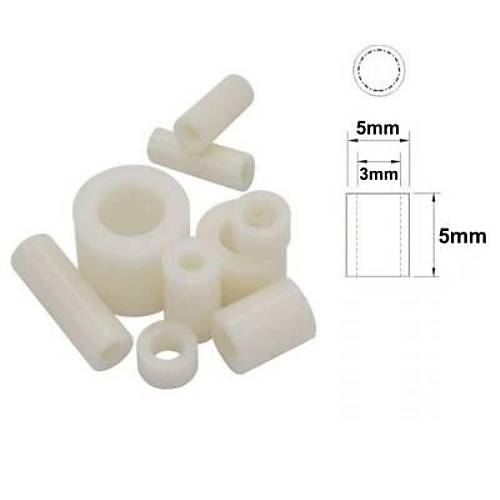 5x5mm Led Distans (Standoff) - Beyaz