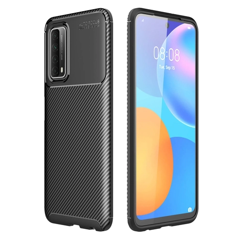 Newface Huawei P Smart 2021 Klf Auto Focus Karbon Kapak - Siyah