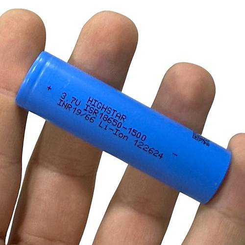 Highstar 18650 3.7V 1500 mAh Li-ion arj Edilebilir Pil