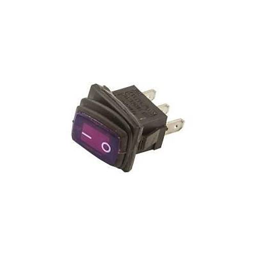 KCD1 Su Geirmez Mor Ikl ON-OFF Anahtar 3 Pin