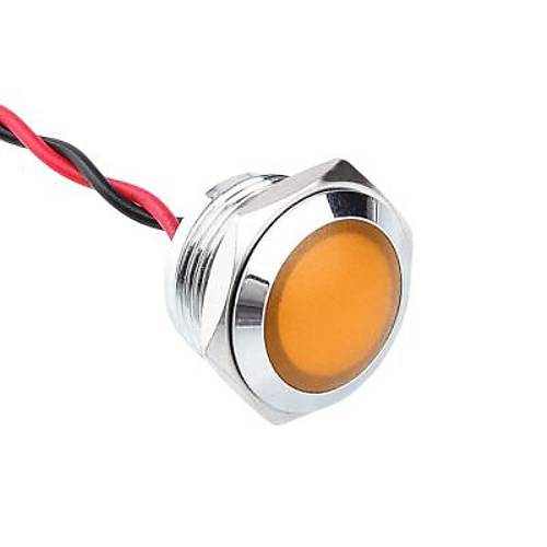 16L-P1 16mm 12-24V Kablolu Metal Sinyal Lambas - Sar
