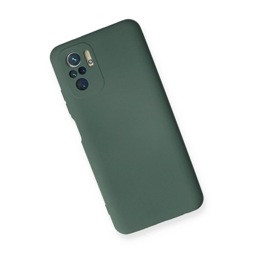 Newface Xiaomi Redmi Note 10 Klf Nano ii Kadife Silikon - Koyu Yeil